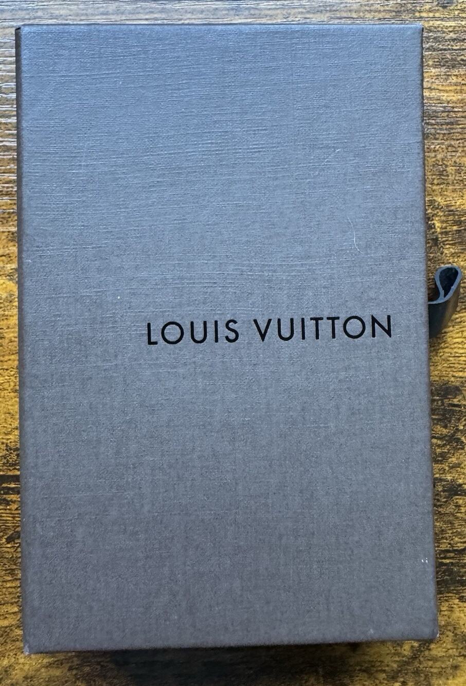 Louis Vuitton gift box Brown Side Opening Pull Tab 3.5 X 5.5 X 1 New Empty